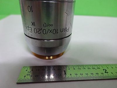 MICROSCOPE POLYVAR REICHERT LEICA OBJECTIVE PLAN 10X EPI DIC OPTICS BIN#W3-08