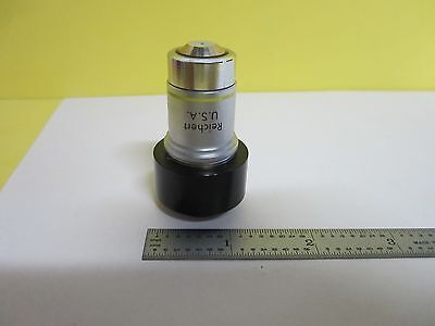 MICROSCOPE PART OBJECTIVE REICHERT 40X PLAN ACHRO OPTICS AS IS BIN#19V-B-36