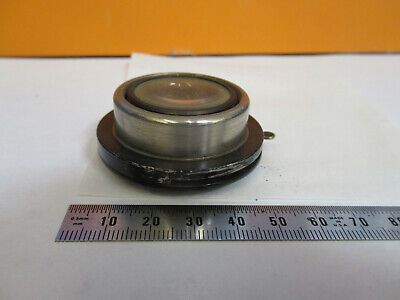 ANTIQUE BRASS SPENCER CONDENSER + IRIS MICROSCOPE PART AS PICTURED &F1-A-25