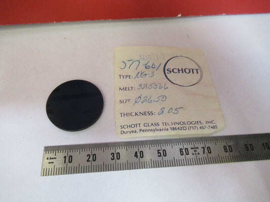 OPTICAL SCHOTT GLASS FILTER NG-3 DARK OPTICS AS PICTURED G4-A-30