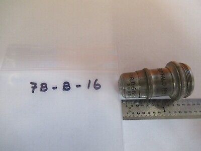 ANTIQUE BRASS SPENCER 4mm OBJECTIVE MICROSCOPE PART AS PICTURED &7B-B-16