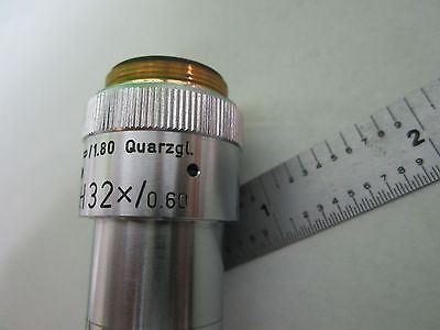 MICROSCOPE OBJECTIVE LEITZ QUARTZ H32 GERMANY INFINITY OPTICS AS IS BIN#T1-30