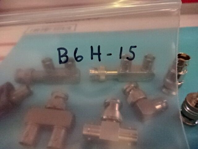 LOT BNC CONNECTOR ADAPTERS  RF MICROWAVE FREQUENCY AS PICTURED AS IS #B6H-15