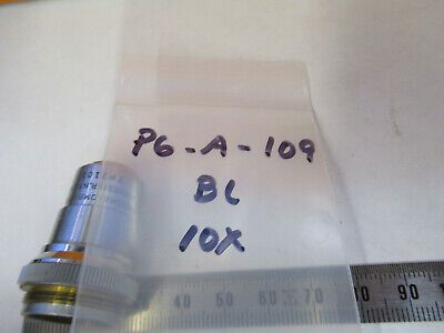 BAUSCH LOMB 10X OBJECTIVE LENS MICROSCOPE PART OPTICS AS PICTURED P6-A-109