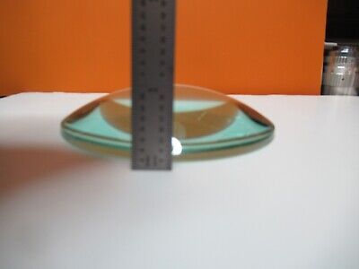 OPTICAL LARGE GLASS LENS 4" DIAMETER PLANO CONVEX OPTICS AS PICTURED &16-B-50