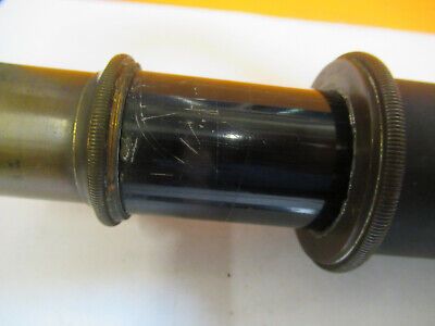 ANTIQUE BAUSCH LOMB BRASS TUBUS + NOSEPIECE MICROSCOPE PART AS PICTURED P2-A-29