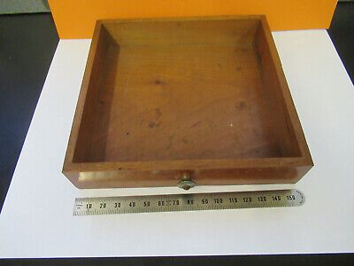 ANTIQUE BAUSCH LOMB WOOD DRAWER for cabinet MICROSCOPE PART AS PICTURED &H1-B-50