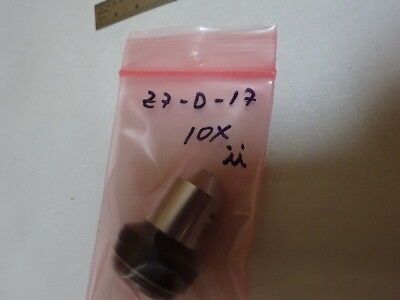 OBJECTIVE 10X M11 WILD HEERBRUGG SWISS OPTICS MICROSCOPE PART AS IS &Z7-D-17