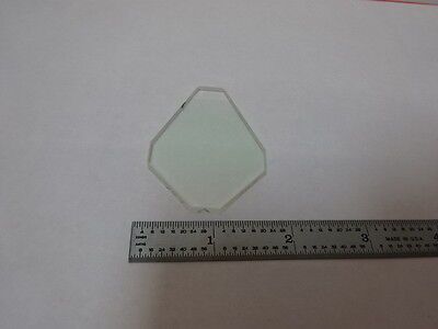 TRUNCATED COATED GLASS TRAPEZOID WINDOW OPTICS OPTICAL AS PICTURED &J4-A-17