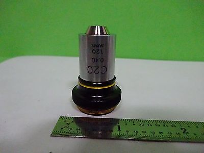 MICROSCOPE PART OBJECTIVE OLYMPUS C20 OPTICS AS IS BIN#K1-M-30