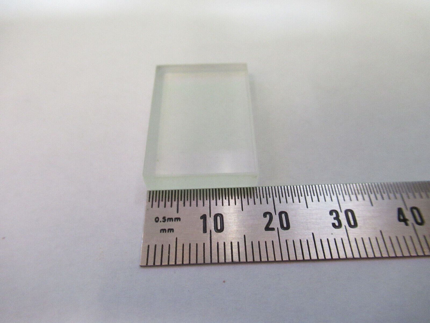 OPTICAL RECTANGULAR LENS FLAT POLISH-DULL SIDES OPTICS AS PICTURED Z5-C-30