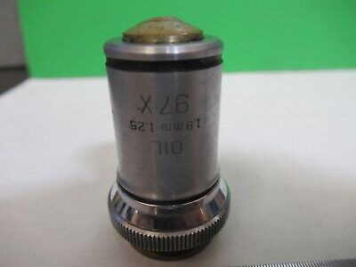 VINTAGE OBJECTIVE BAUSCH LOMB 97X OPTICS MICROSCOPE PART AS PICTURED &A9-B-19