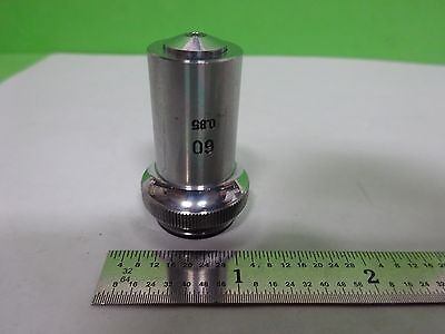 MICROSCOPE PART OBJECTIVE 60X ALJAE OPTICS AS IS BIN#W9-E-17