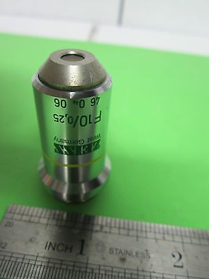 MICROSCOPE PART GERMANY OPTICS OBJECTIVE ZEISS F10 X BIN#3C-58