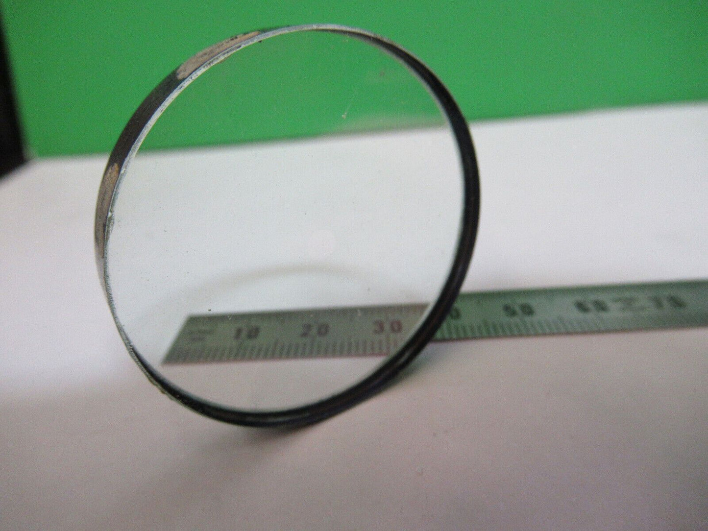 OPTICAL COATED LENS hole in center MIL SPEC OPTICS AS PICTURED #W9-A-06