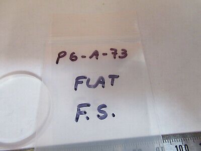 OPTICAL FUSED SILICA FLAT LENS OPTICS AS PICTURED &P6-A-73