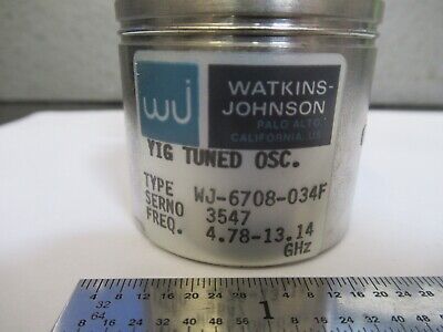 WATKINS JOHNSON YIG TUNED OSCILALTOR 13 GHz EMI ROHDE UNIT AS PICTURED &B9-A-03