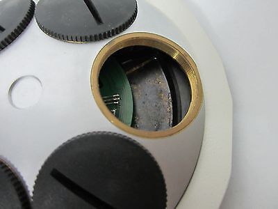 MICROSCOPE NOSEPIECE LEICA DMR 561020 + PLUGS WITHOUT OPTICS BIN#F3-53 i