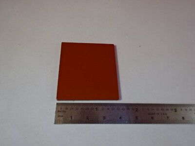 OPTICAL OPAQUE [Terracotta color] PLATE SQUARE OPTICS AS PICTURED &55R-A-01