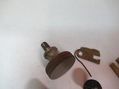 FOR PARTS LOT BRASS PARTS ASSORTED MICROSCOPE PARTS AS PICTURED &7B-B-131