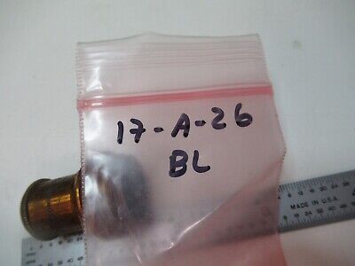 ANTIQUE BRASS BAUSCH LOMB OBJECTIVE 16mm MICROSCOPE PART AS PICTURED &17-A-26