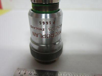 OBJECTIVE VICKERS ENGLAND 40X MET OPTICS MICROSCOPE AS IS BIN#G5-20