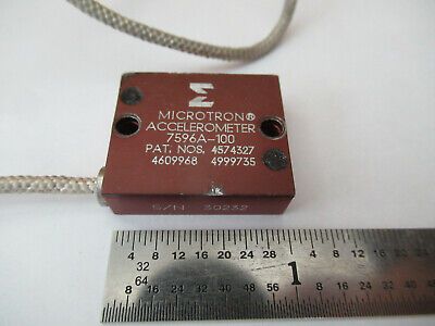 ENDEVCO DC ACCELEROMETER 7596A-100 SENSOR VIBRATION AS PICTURED #F2-A-120