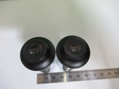 ANTIQUE  pair AO 5x eyepiece ocular lens MICROSCOPE PART AS PICTURED z9-a-167