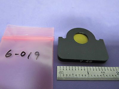 OPTICAL FILTER YELLOW Y 48 LASER OPTICS  #6-019