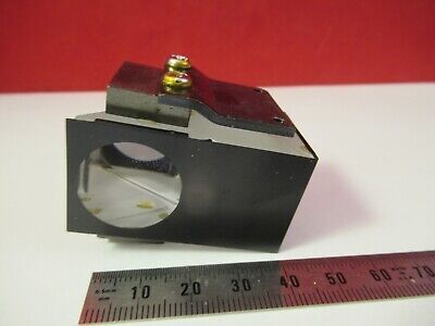 OPTICAL GLASS PRISM OLYMPUS JAPAN HEAD MICROSCOPE PART OPTICS AS PIC &13-A-49