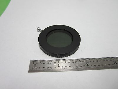 MICROSCOPE PART POLARIZER FILTER ROUND OPTICS  BIN#F1-20