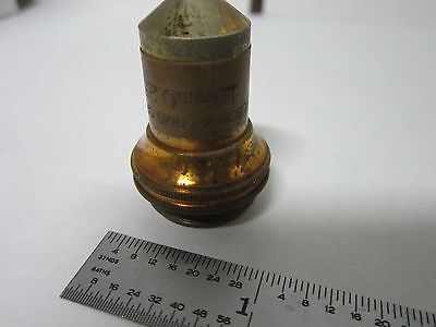 ANTIQUE VINTAGE BRASS BAUSCH OBJECTIVE MICROSCOPE OPTICS #R6-B-18