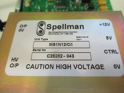 SPELLMAN HIGH VOLTAGE POWER SUPPLY for HAMAMATSU PHOTOMULTIPLIER PIC &79-A-21