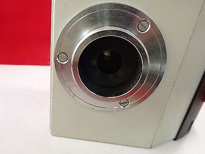 MICROSCOPE PART LEITZ GERMANY TRINOCULAR HEAD OPTICS AS IS BIN#73-12