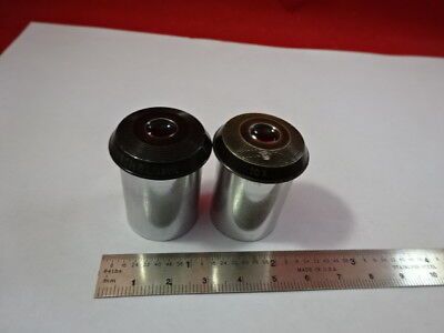 VINTAGE LOT 2 EA EYEPIECE 10X BAUSCH LOMB MICROSCOPE OPTICS AS IS &93-78