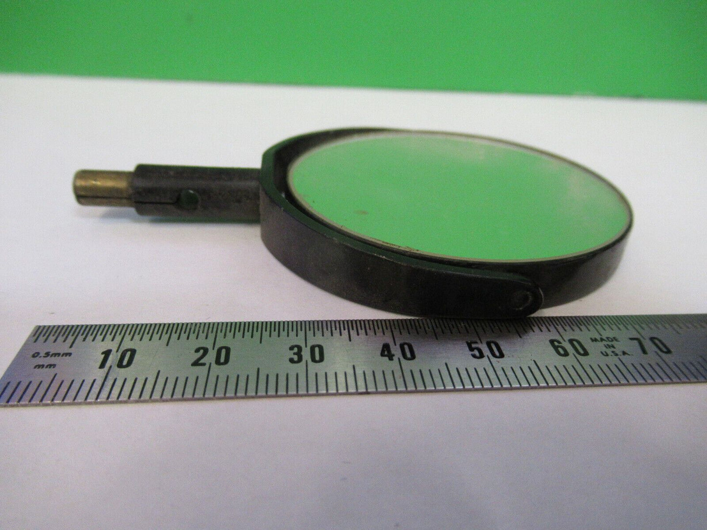 BAUSCH LOMB MIRROR CONCAVE & FLAT OPTICS MICROSCOPE PART AS PICTURED &P8-B-03