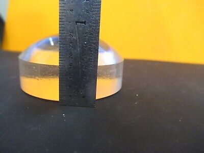 OPTICAL THICK LENS PLANO CONVEX MICROSCOPE OPTICS PART as pictured &4T-A-02