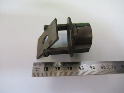 ANTIQUE BRASS MIRROR SPLITTER HOLDER UNKNOWN MICROSCOPE PART AS PICTURED Z6-A-12