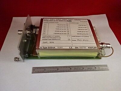 KISTLER 5054A CHARGE AMPLIFIER BOARD PRESSURE ACCELEROMETER FORCE AS IS #80-33