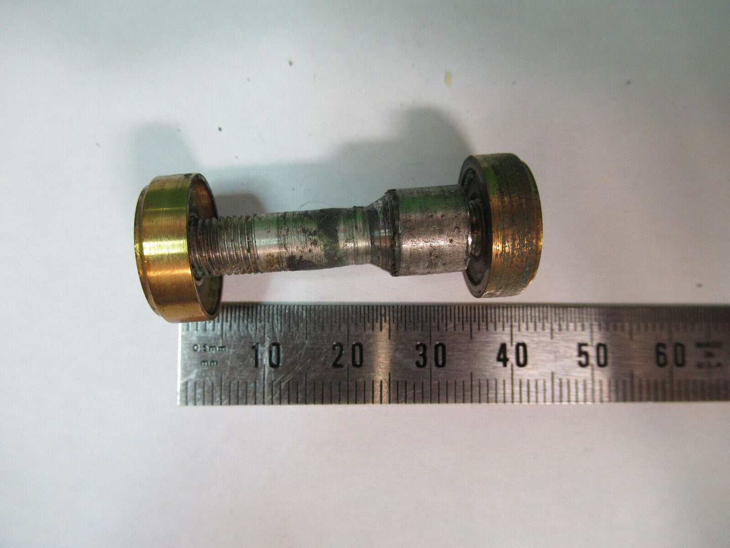 AO SPENCER SPANNER NUTS  BRASS ANTIQUE MICROSCOPE PART AS PICTURED &R2-A-14