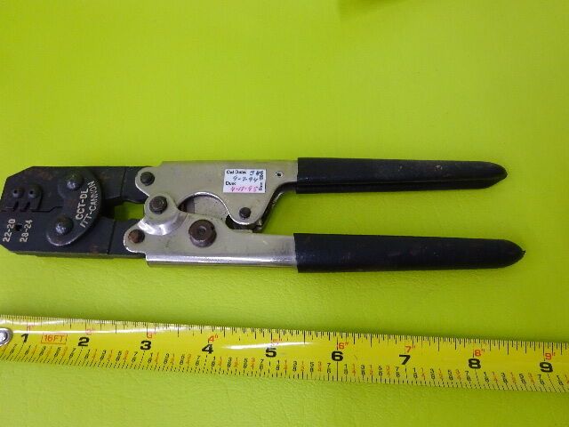 ITT CANNON CABLE CRIMPING TOOL AS IS BIN#TA-3E