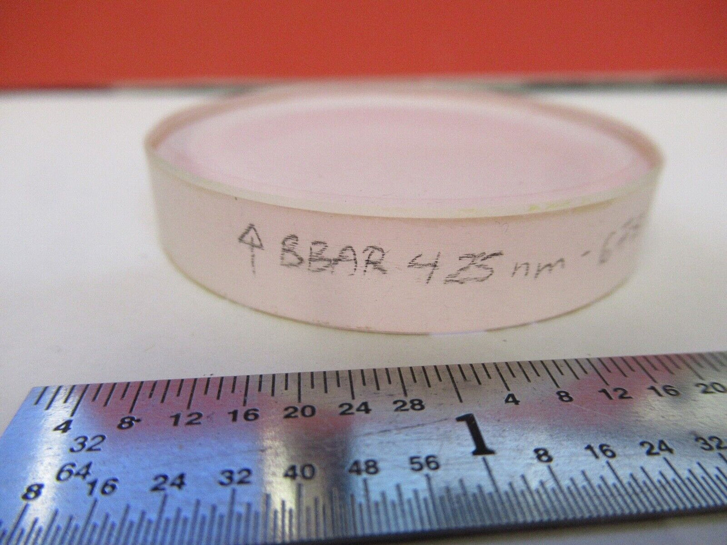 OPTICAL COATED LENS 425 - 675 nm OPTICS AS PICTURED &3-FT-X44