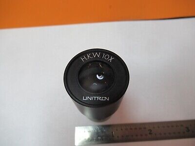 UNITRON JAPAN HKW10X LENS EYEPIECE MICROSCOPE PART OPTICS AS PICTURED &85-B-123