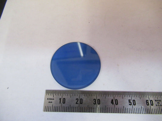 CARL ZEISS JENA BLUE GLASS FILTER OPTICS MICROSCOPE PART AS PICTURED &F9-A-77