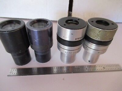 FOR PARTS LOT 4 EA AO + BAUSCH EYEPIECES OCULAR MICROSCOPE PART OPTICS #60-A-10