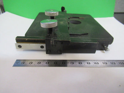 ANTIQUE SPENCER XY STAGE TABLE MICROSCOPE PART OPTICS AO AS PICTURED #Z8-A-06