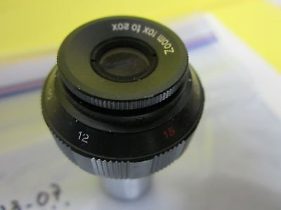 MIKROSKOPTEIL Okular ZOOM 10X BIS 20X OPTIK WIE IST BIN#U3-07