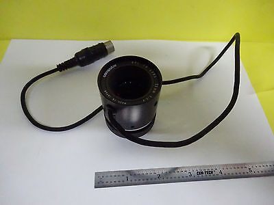 MICROSCOPE PART OPTICAL COMPUTAR 25 mm TV LENS CAMERA OPTICS AS IS BIN#P7-13