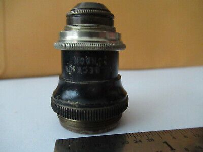 ANTIQUE BRASS BECK LONDON OBJECTIVE LENS MICROSCOPE PART AS PICTURED #F3-A-13