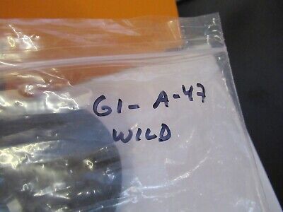 WILD HEERBRUGG SWISS PHASE CONDENSER MICROSCOPE PART OPTICS AS PICTURED &G1-A-47